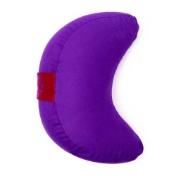 Cuscino mezzaluna viola
