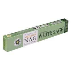 Incenso Vijayshree Golden Nag alla salvia bianca 15g