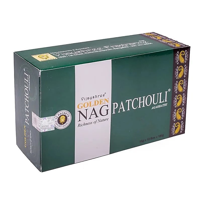 Incenso vijayshree golden nag patchouli 15g