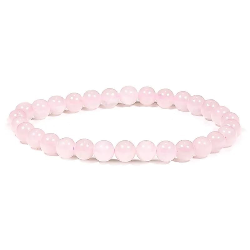 Braccialetto in quarzo rosa